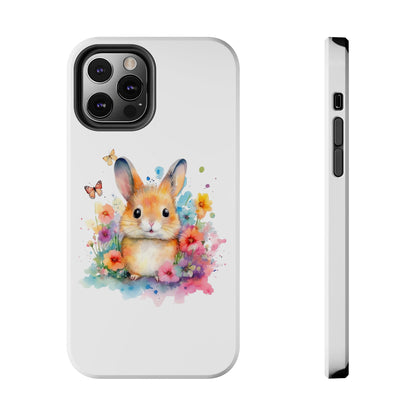 White Tough Phone Cases Rabbit Design