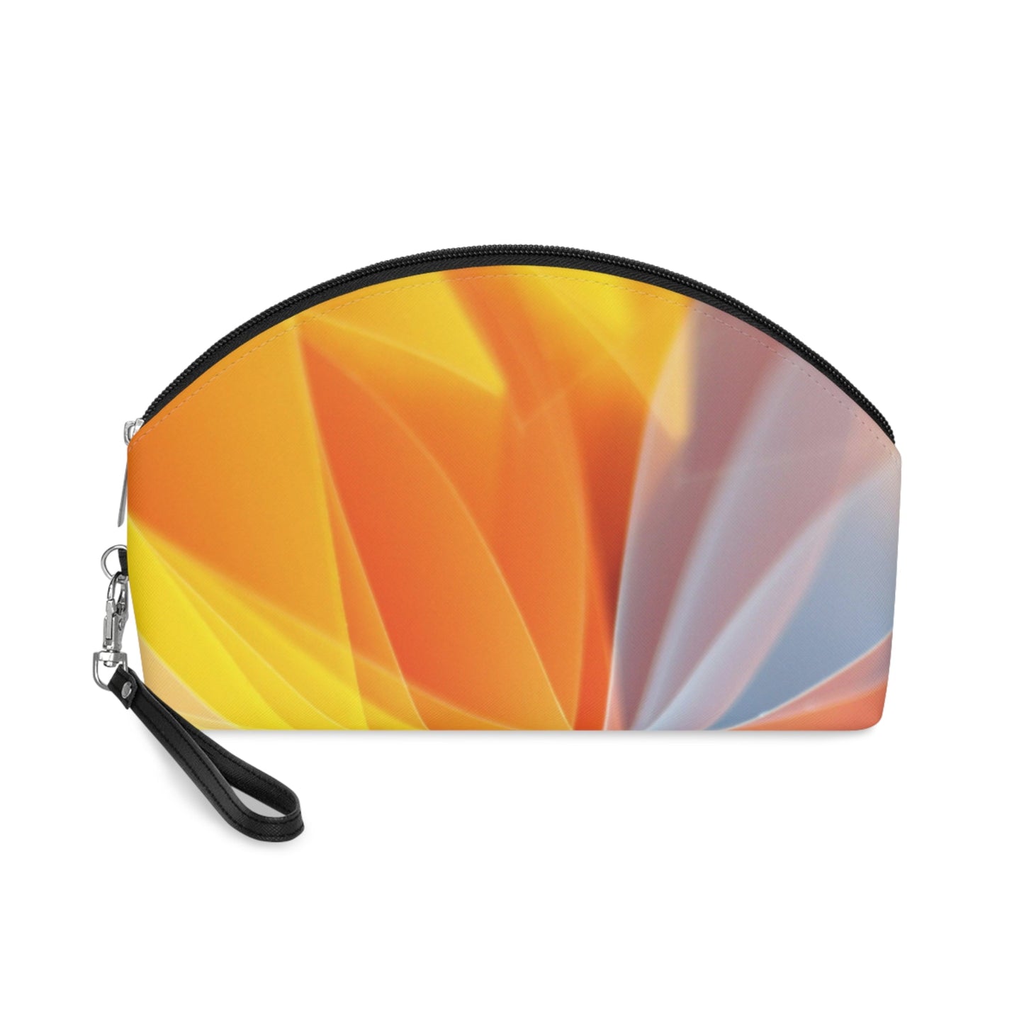 Abstract Light Burst Makeup Bag – Colorful Geometric Cosmetic Pouch with Wrist Strap | Travel Beauty Organizer | Mother’s Day Gift for Mom - JennyCool