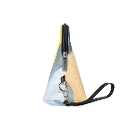 Abstract Watercolor Makeup Bag – Artistic Pastel Cosmetic Pouch with Wrist Strap | Modern Travel Beauty Organizer | Mother’s Day Gift - JennyCool