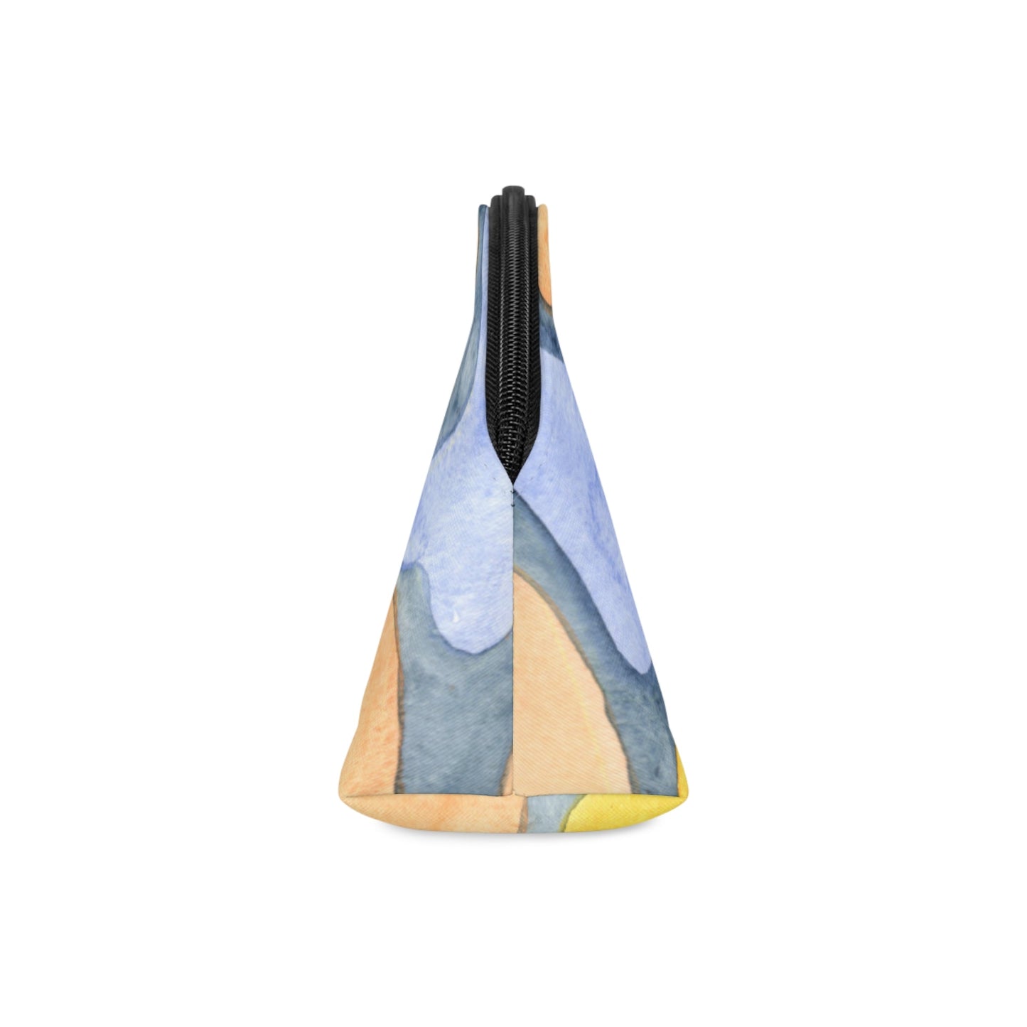 Abstract Watercolor Makeup Bag – Artistic Pastel Cosmetic Pouch with Wrist Strap | Modern Travel Beauty Organizer | Mother’s Day Gift - JennyCool