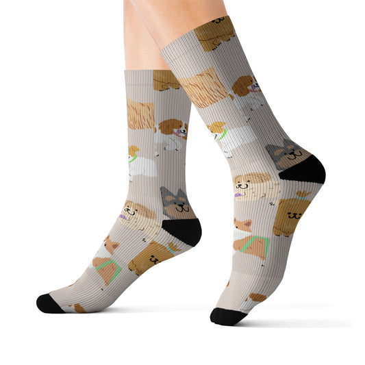 Animal patterned Socks - Sublimation - JennyCool