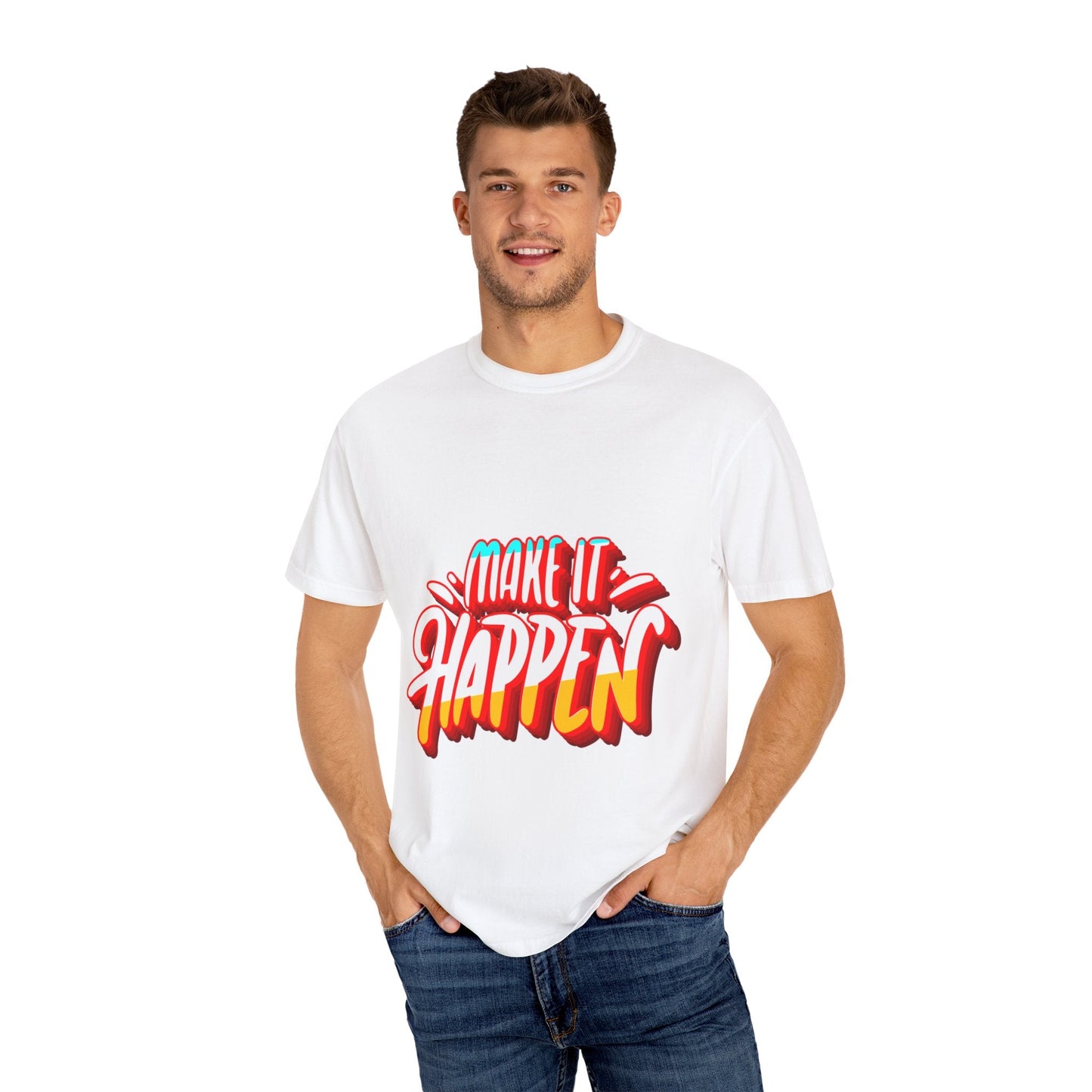 Believe in Yourself Unisex Garment - Dyed T-Shirt - Motivational Apparel for Everyday Wear - JennyCool