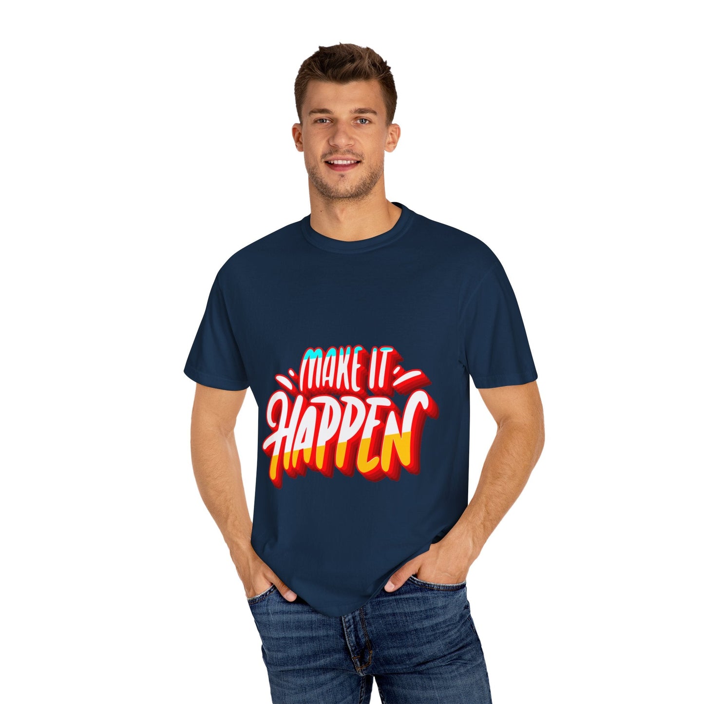 Believe in Yourself Unisex Garment - Dyed T-Shirt - Motivational Apparel for Everyday Wear - JennyCool