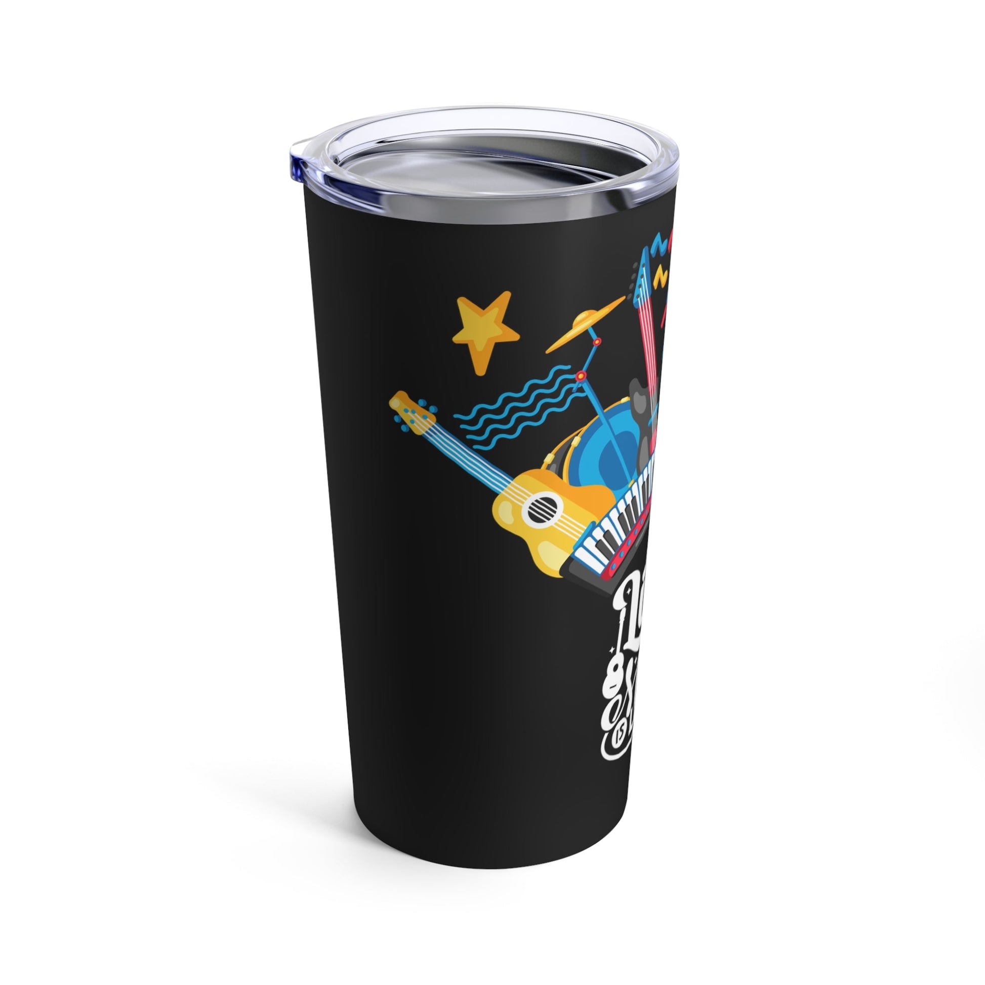 Black Tumbler for Music Lovers 20oz - JennyCool