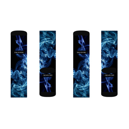 Blue Dark Socks - Sublimation - JennyCool