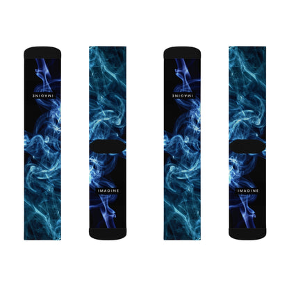 Blue Dark Socks - Sublimation - JennyCool