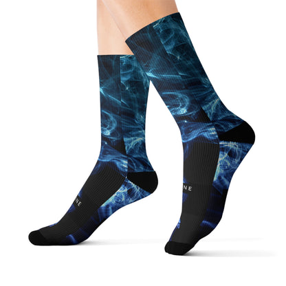 Blue Dark Socks - Sublimation - JennyCool