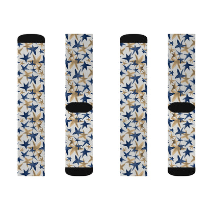 Blue Star Socks - Sublimation - JennyCool