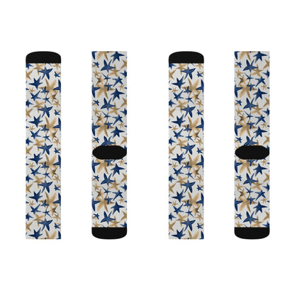 Blue Star Socks - Sublimation - JennyCool