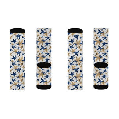 Blue Star Socks - Sublimation - JennyCool