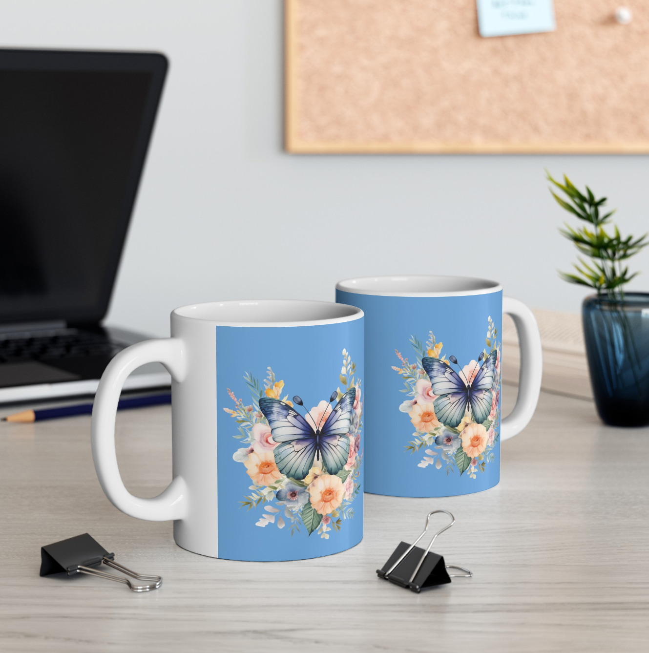 Ceramic Mug Butterfly, (11oz, 15oz)