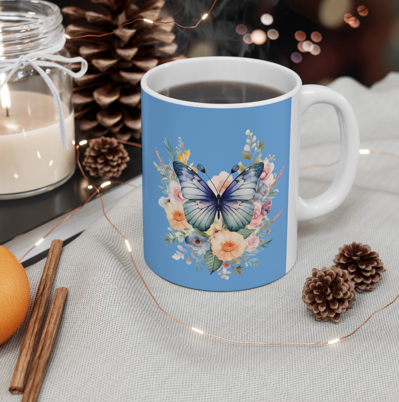 Ceramic Mug Butterfly, (11oz, 15oz)