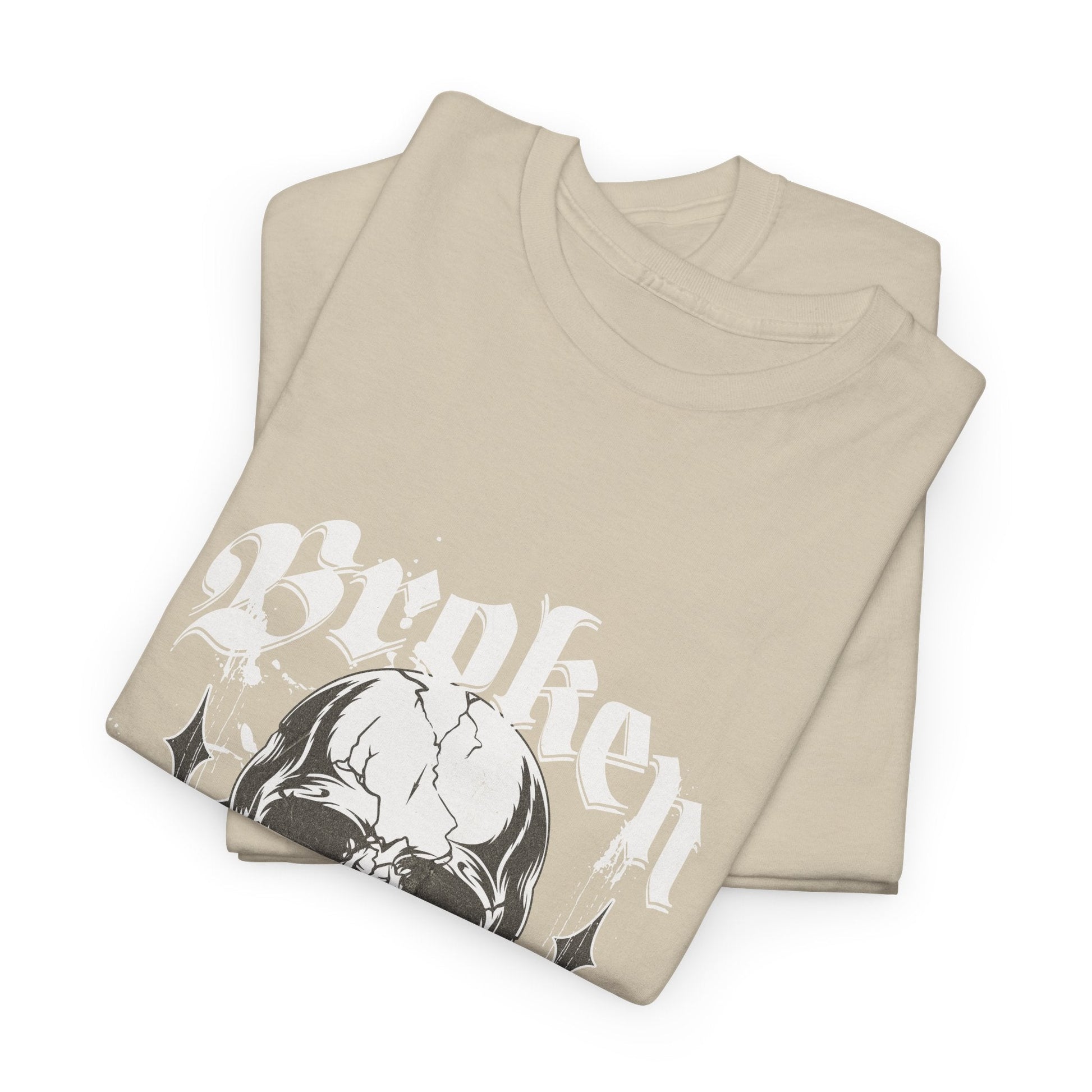 Broken Skull Graphic T-Shirt – Vintage Gothic Streetwear Tee for Men - JennyCool