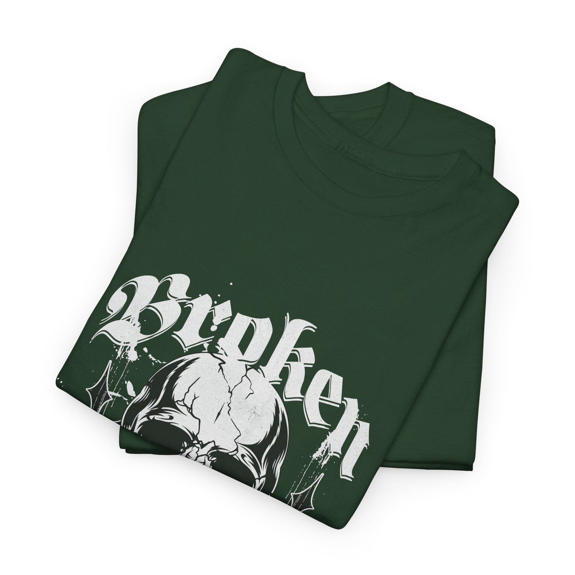 Broken Skull Graphic T-Shirt – Vintage Gothic Streetwear Tee for Men - JennyCool