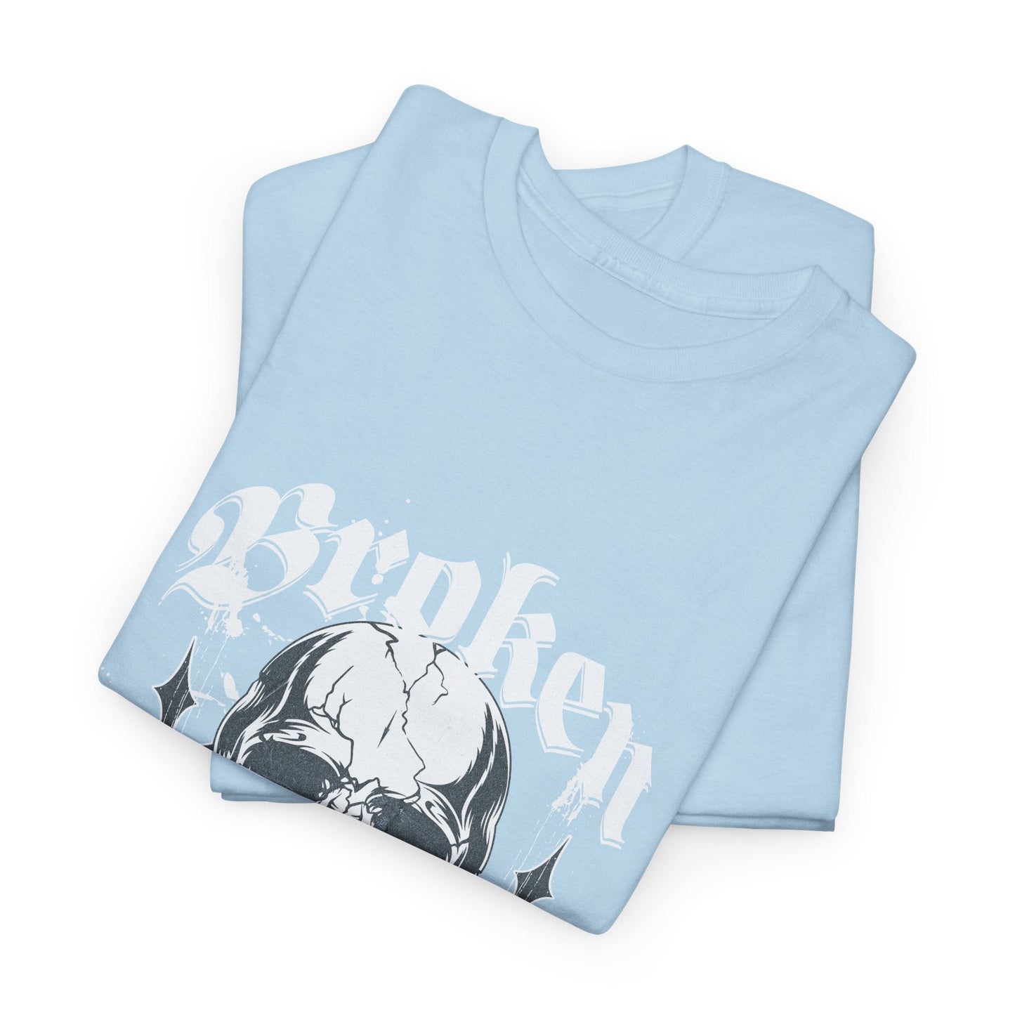 Broken Skull Graphic T-Shirt – Vintage Gothic Streetwear Tee for Men - JennyCool