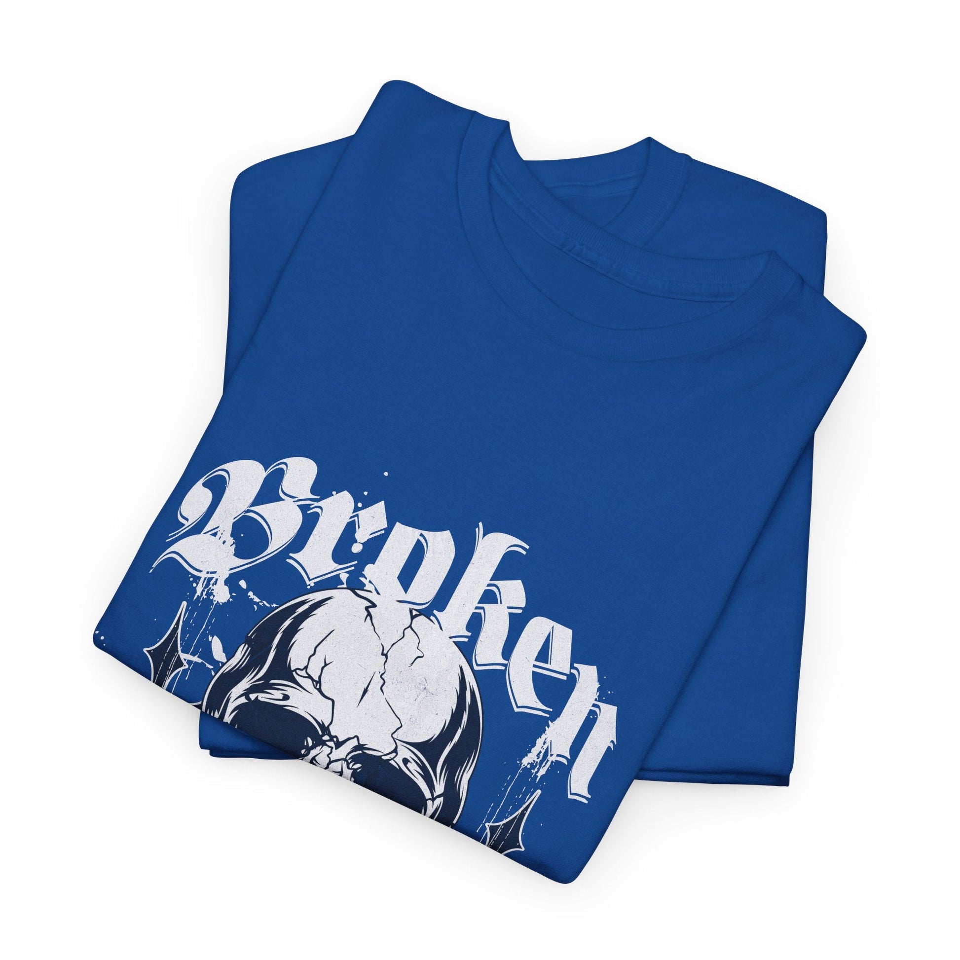 Broken Skull Graphic T-Shirt – Vintage Gothic Streetwear Tee for Men - JennyCool