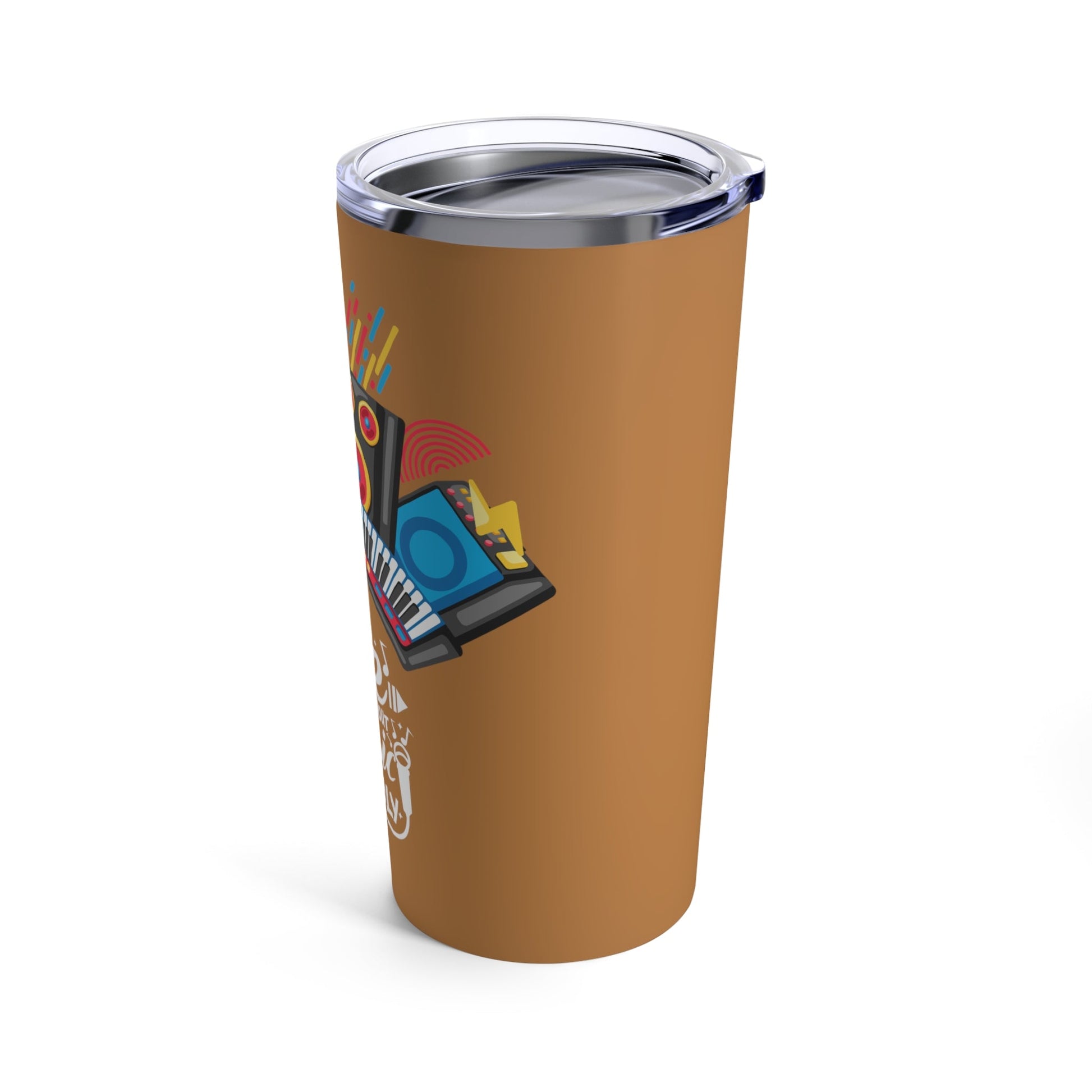Brown Tumbler for Music Lovers 20oz - JennyCool
