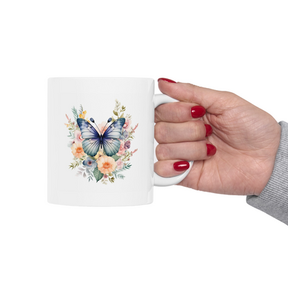 Ceramic Mug Butterfly, (11oz, 15oz)