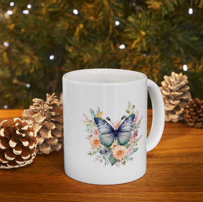 Ceramic Mug Butterfly, (11oz, 15oz)