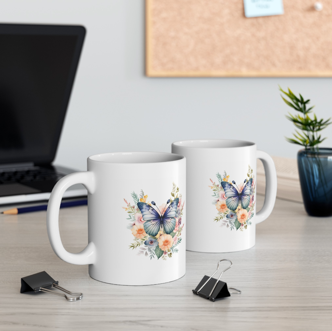 Ceramic Mug Butterfly, (11oz, 15oz)