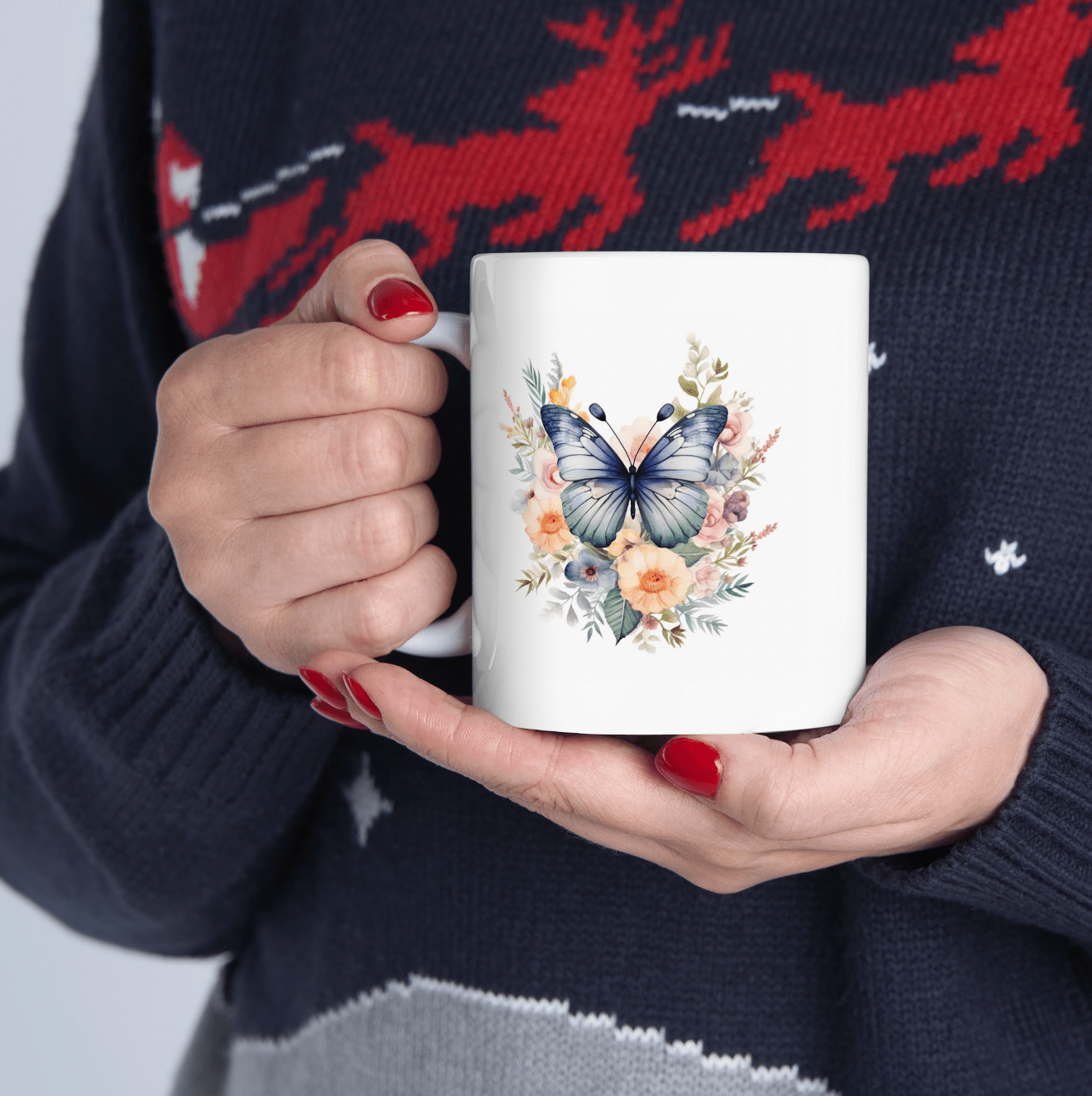 Ceramic Mug Butterfly, (11oz, 15oz) - JennyCool