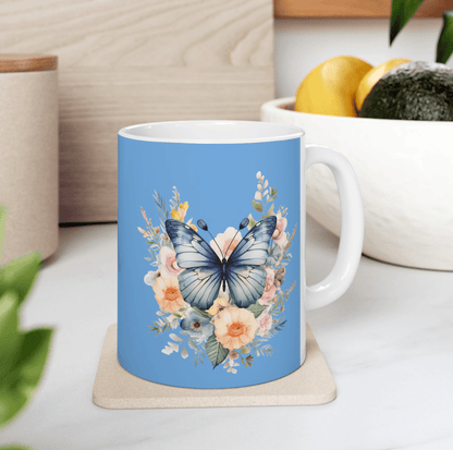 Ceramic Mug Butterfly, (11oz, 15oz) - JennyCool