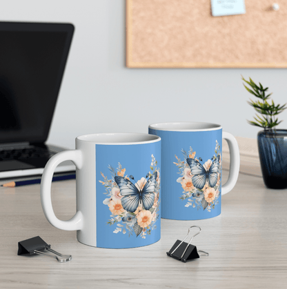 Ceramic Mug Butterfly, (11oz, 15oz) - JennyCool