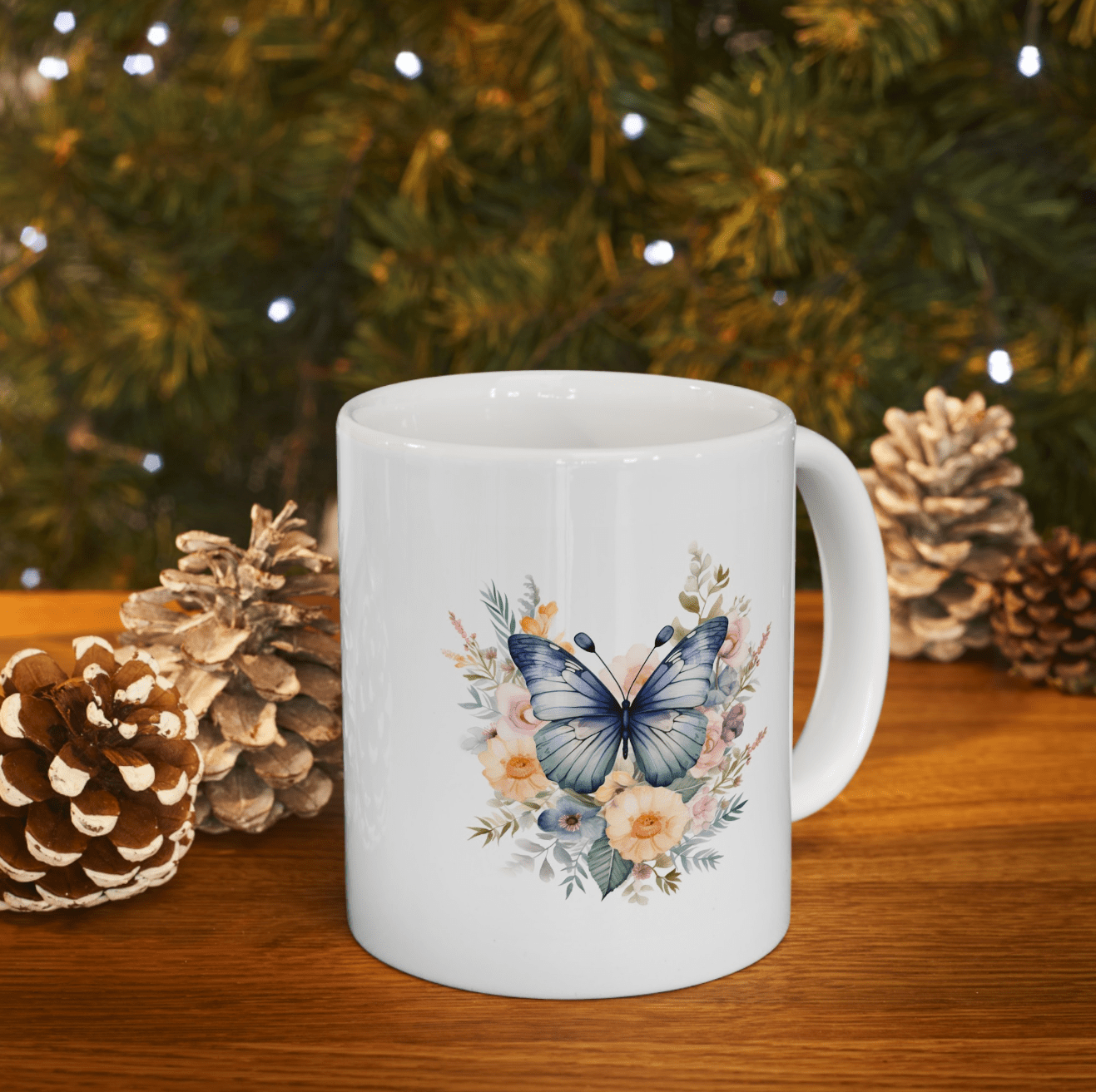Ceramic Mug Butterfly, (11oz, 15oz) - JennyCool