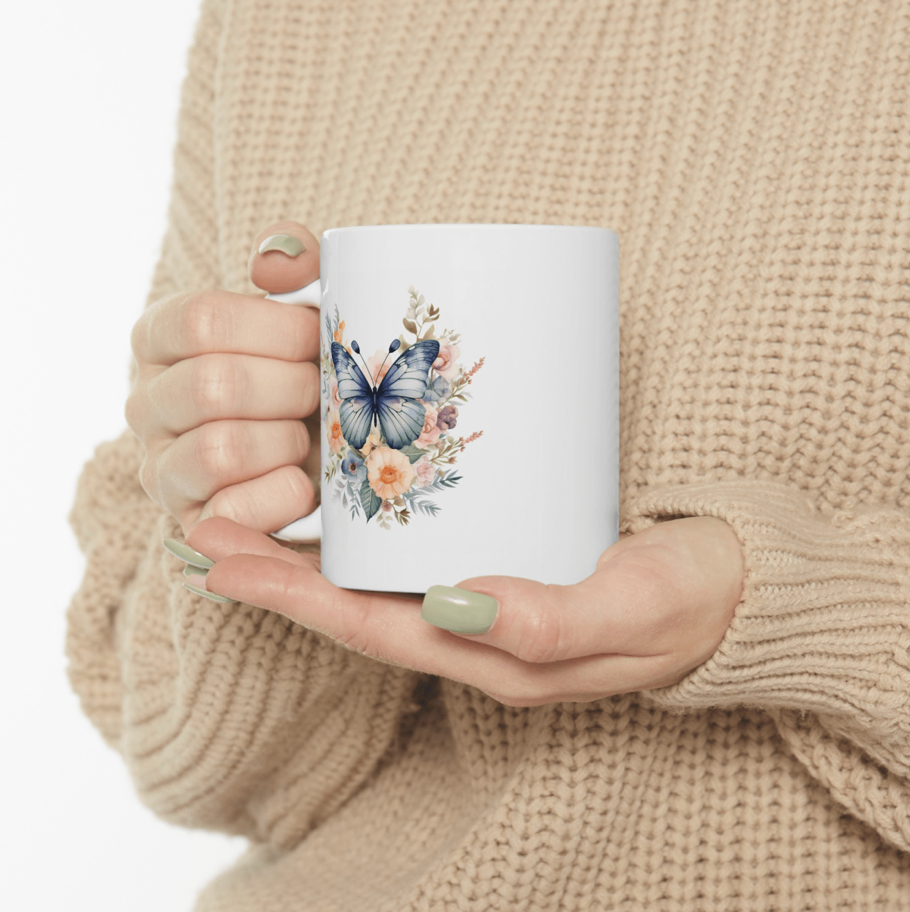 Ceramic Mug Butterfly, (11oz, 15oz) - JennyCool