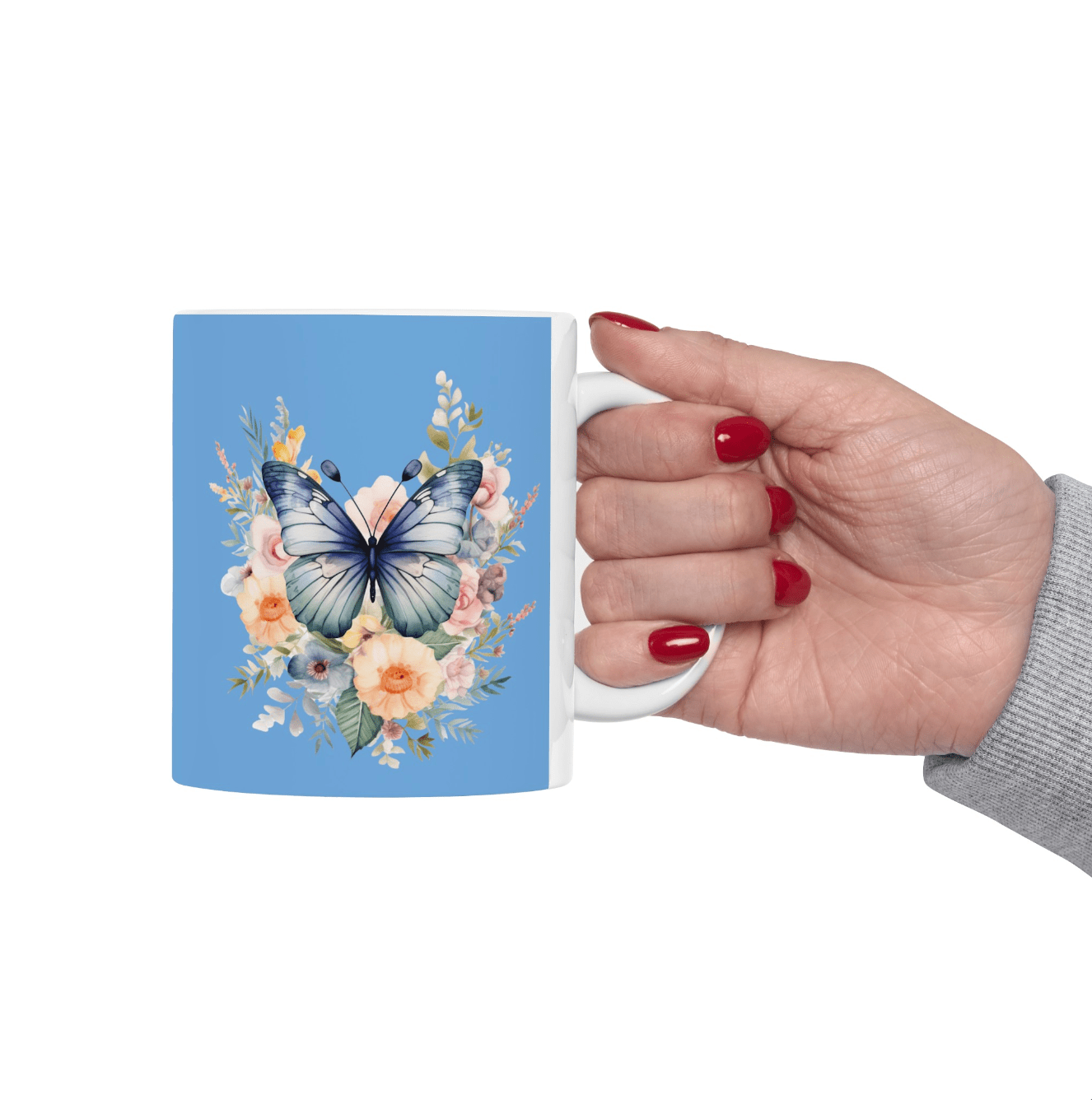 Ceramic Mug Butterfly, (11oz, 15oz) - JennyCool