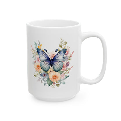 Ceramic Mug Butterfly, (11oz, 15oz) - JennyCool