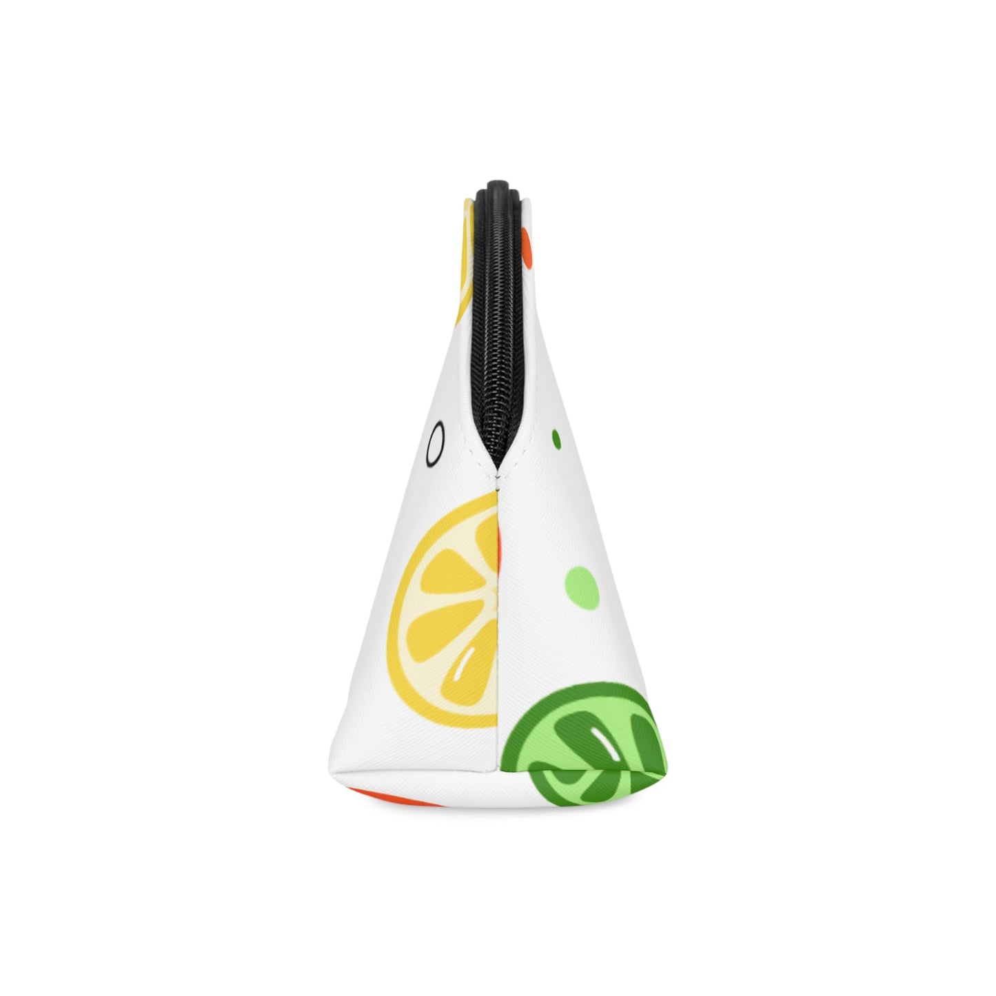 Citrus Fruit Makeup Bag – Orange Lemon Lime Cosmetic Pouch with Wrist Strap | Travel Beauty Organizer | Mother’s Day Gift - JennyCool