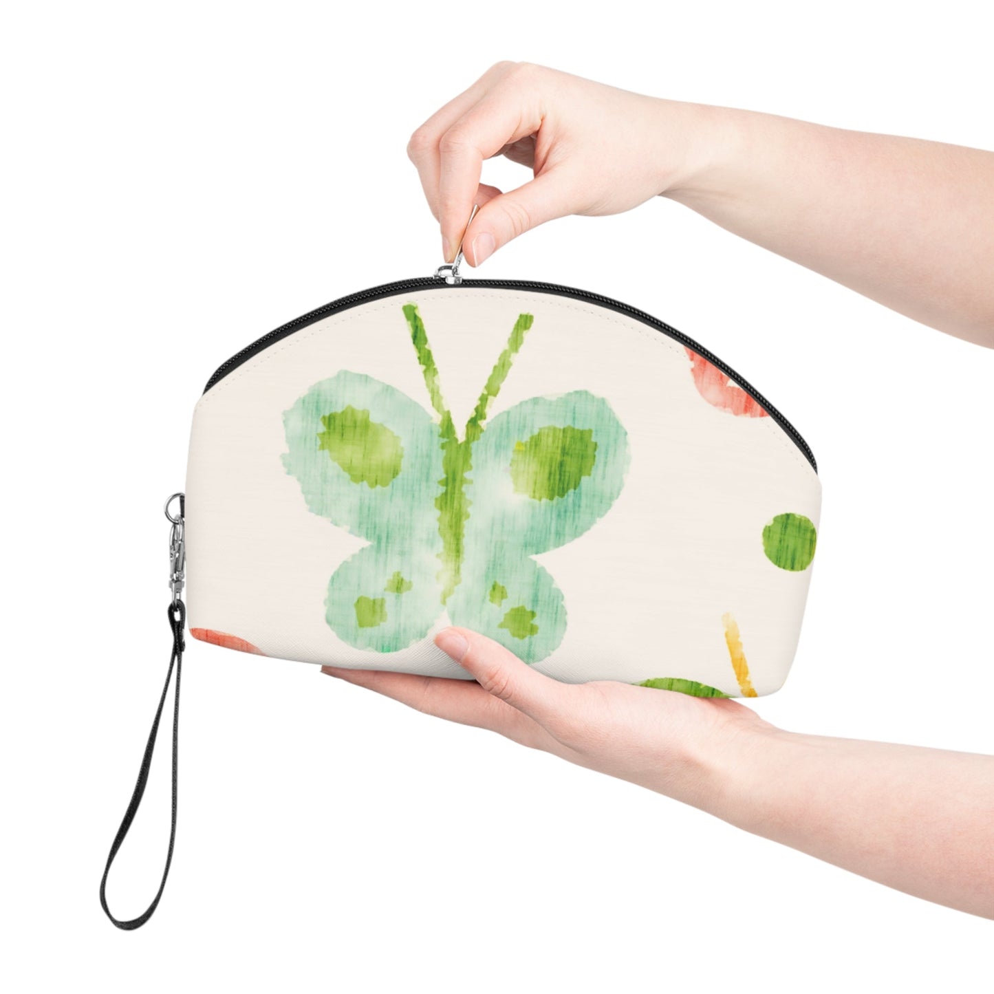 Colorful Butterfly Makeup Bag – Watercolor Butterfly Cosmetic Pouch - JennyCool
