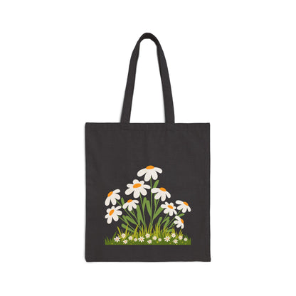 Cotton Canvas Tote Bag Daisy - JennyCool