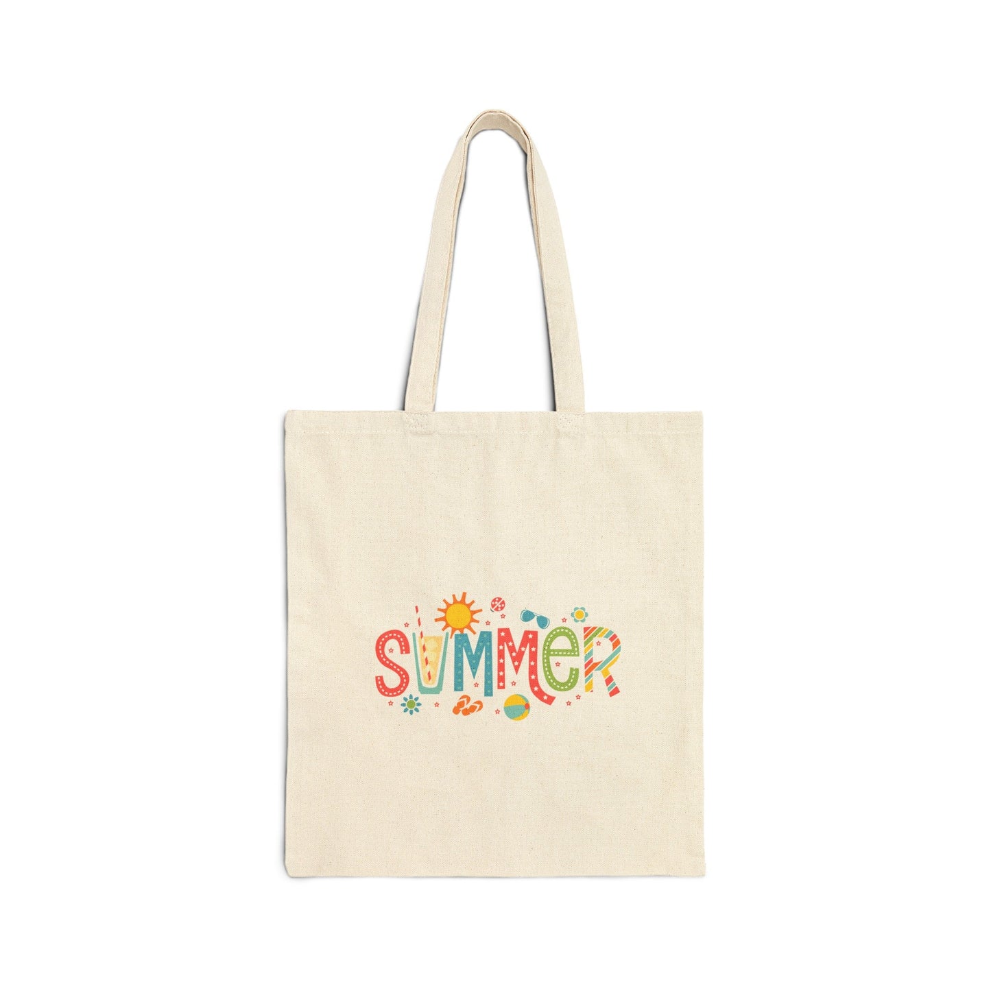 Cotton Canvas Tote Bag Summer - JennyCool