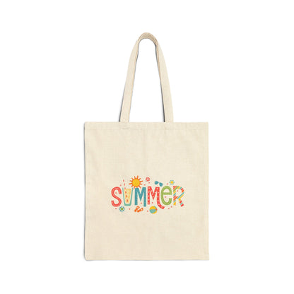 Cotton Canvas Tote Bag Summer - JennyCool