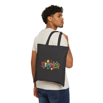 Cotton Canvas Tote Bag Summer - JennyCool