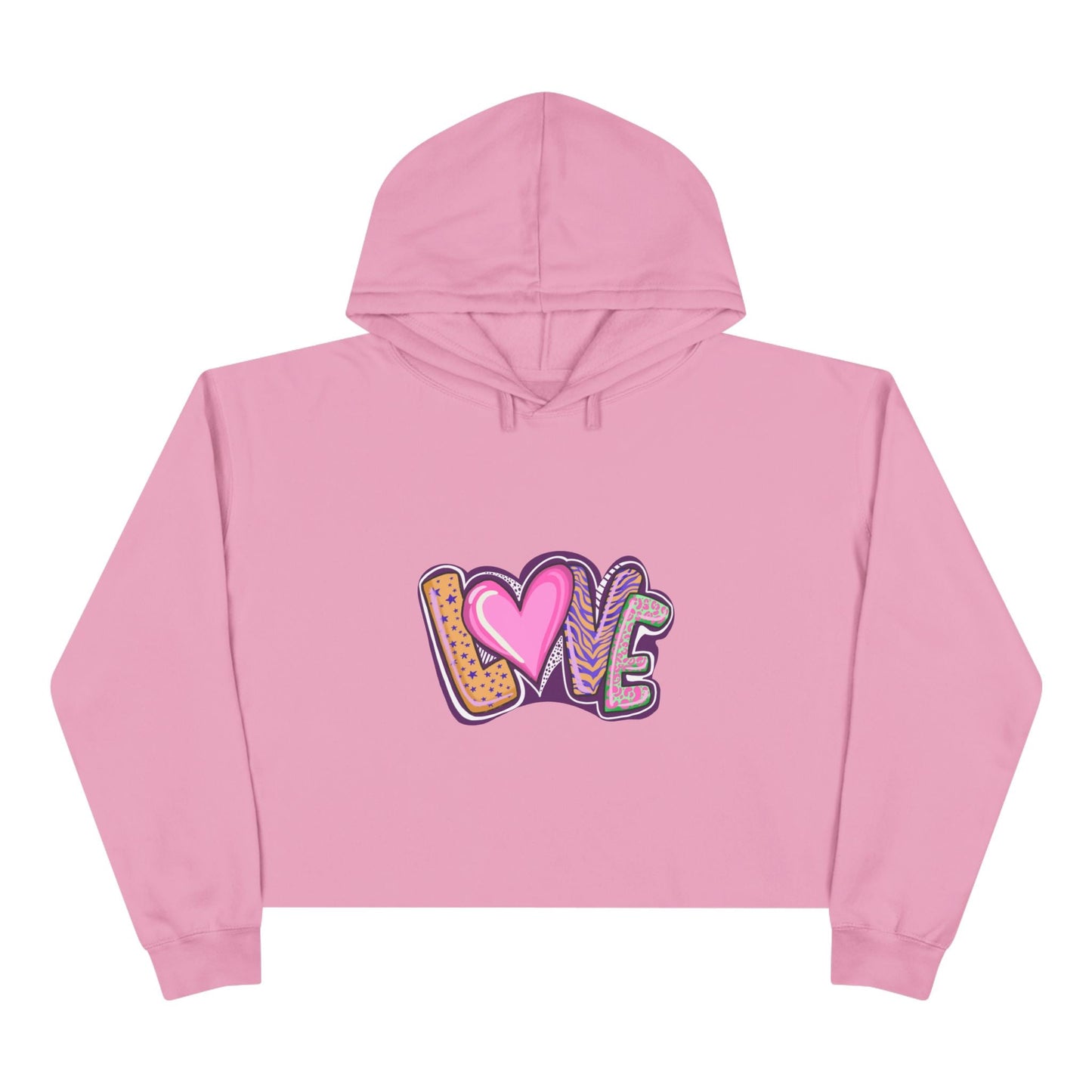 Crop Hoodie Love - Show your Love with Hoodies - JennyCool