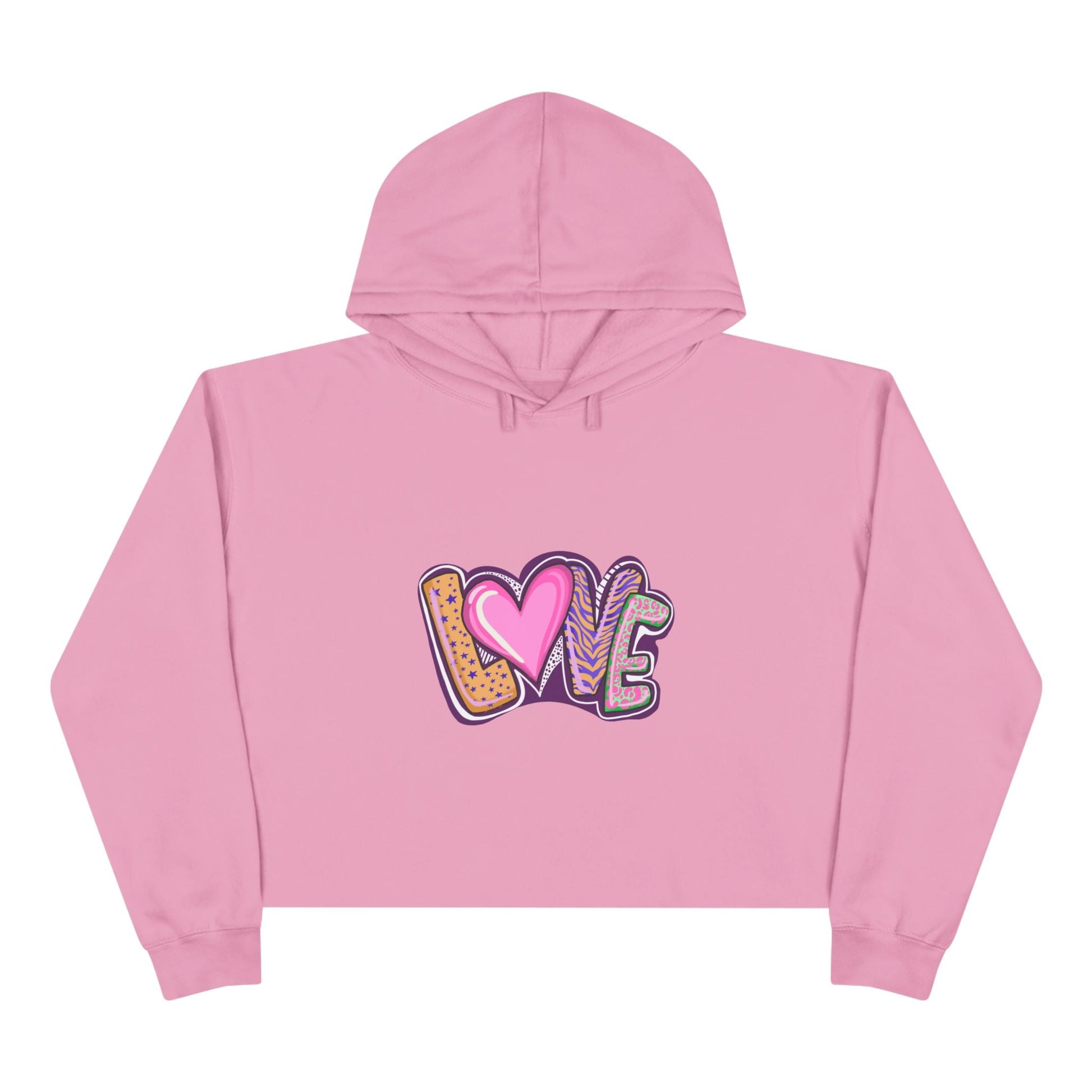 Crop Hoodie Love - Show your Love with Hoodies - JennyCool