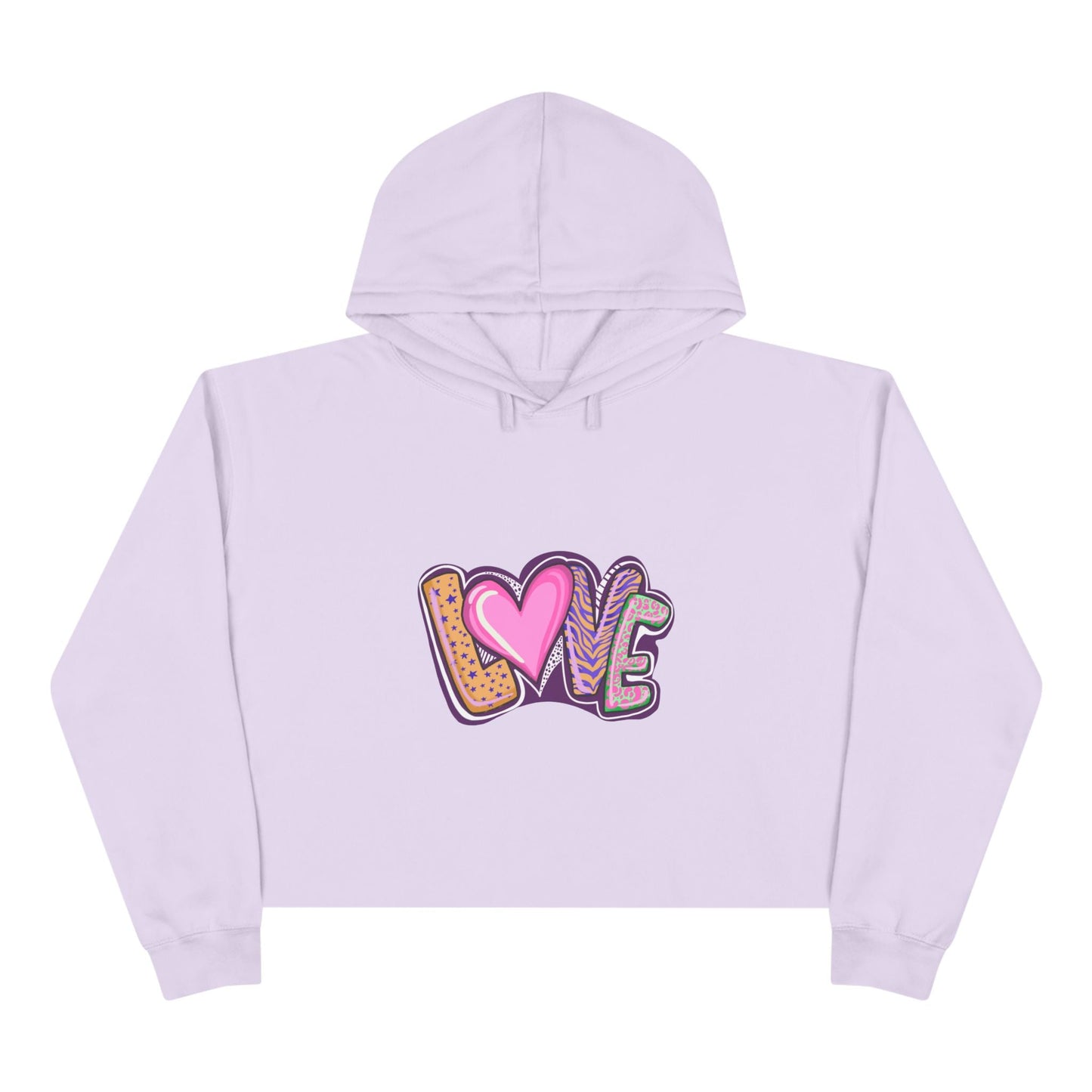 Crop Hoodie Love - Show your Love with Hoodies - JennyCool