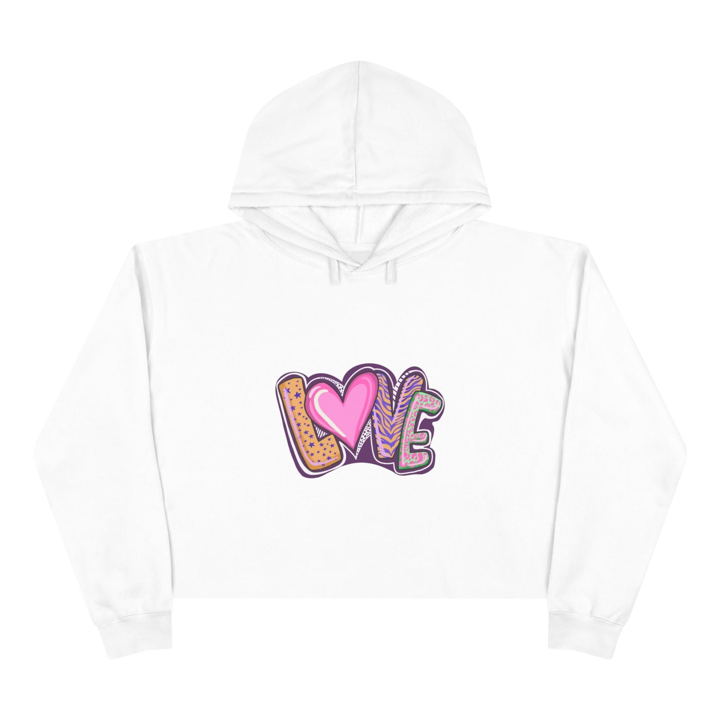 Crop Hoodie Love - Show your Love with Hoodies - JennyCool