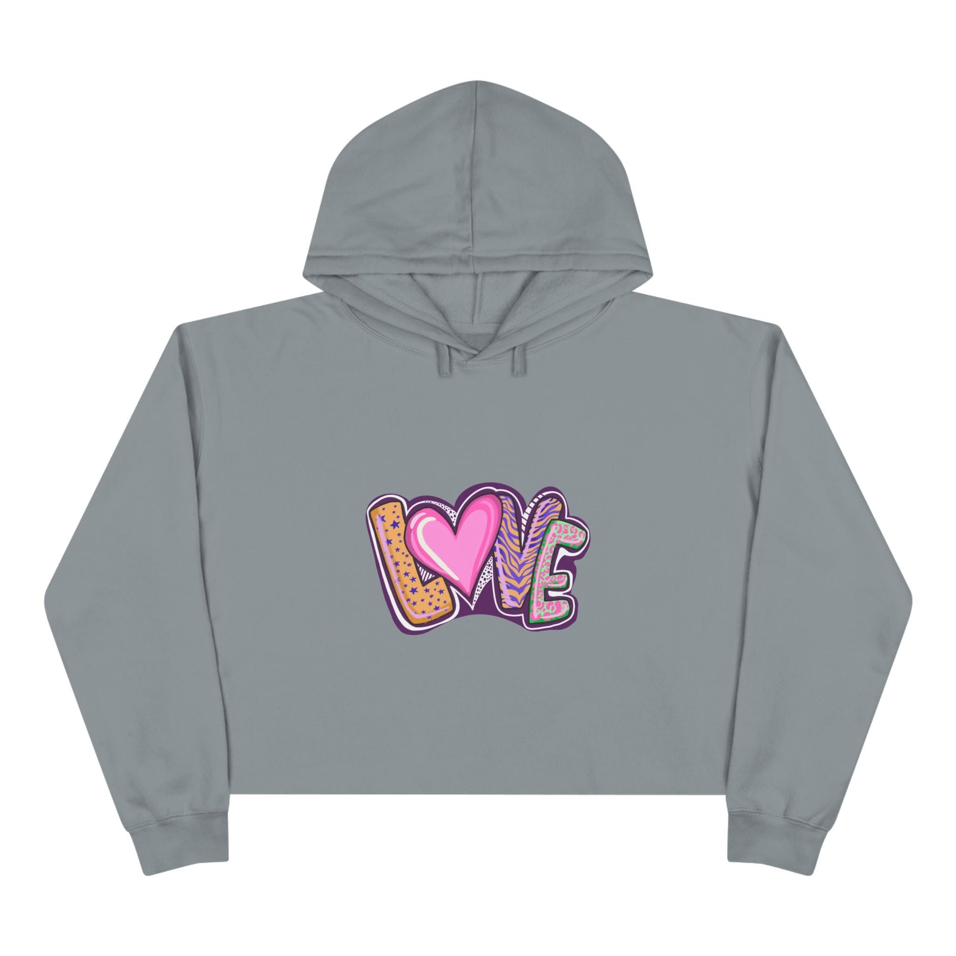 Crop Hoodie Love - Show your Love with Hoodies - JennyCool