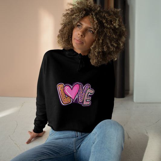 Crop Hoodie Love - Show your Love with Hoodies - JennyCool