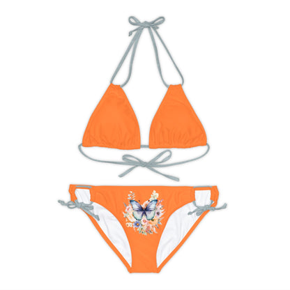 Crusta Strappy Bikini Set (AOP) with Butterfly design - JennyCool