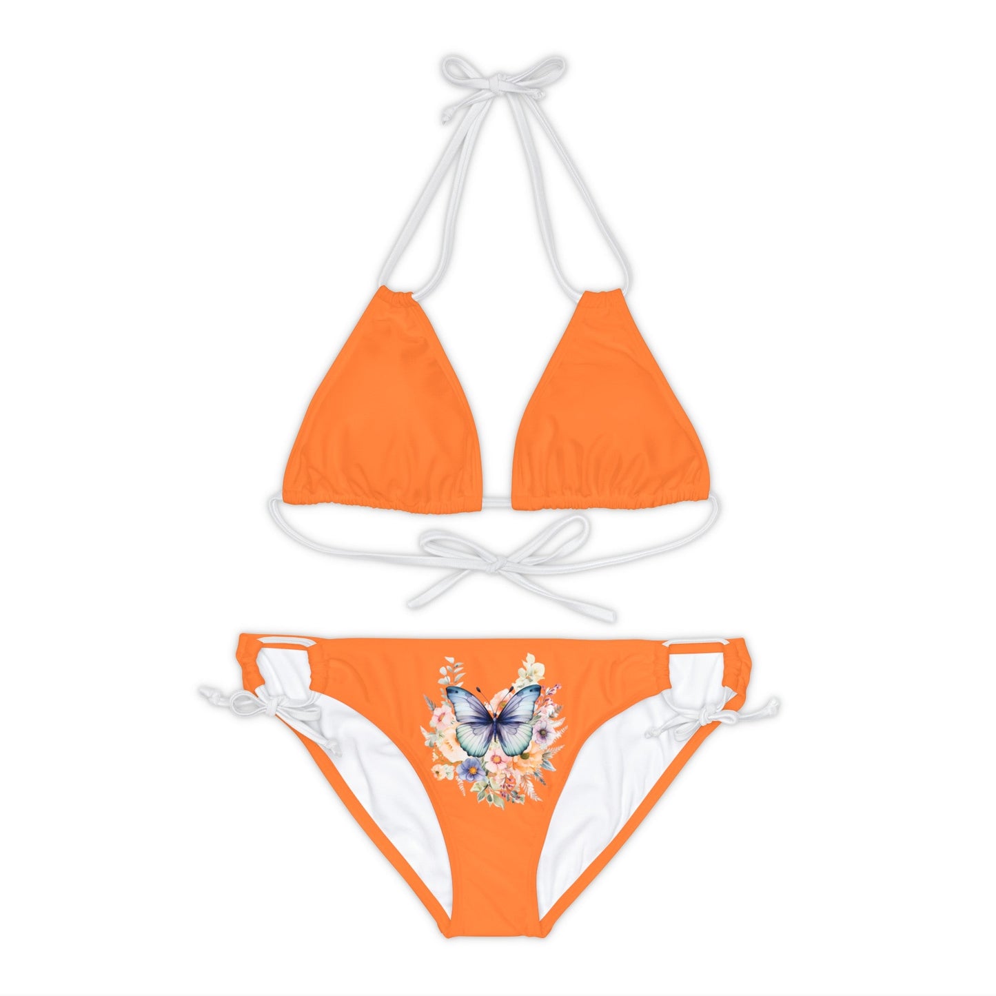 Crusta Strappy Bikini Set (AOP) with Butterfly design - JennyCool