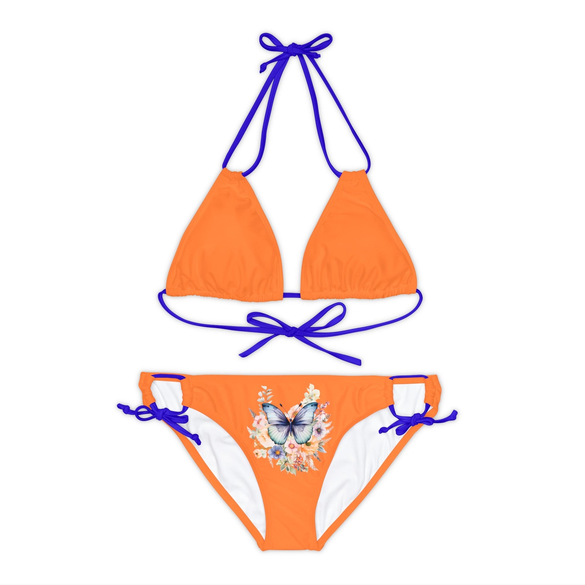 Crusta Strappy Bikini Set (AOP) with Butterfly design - JennyCool