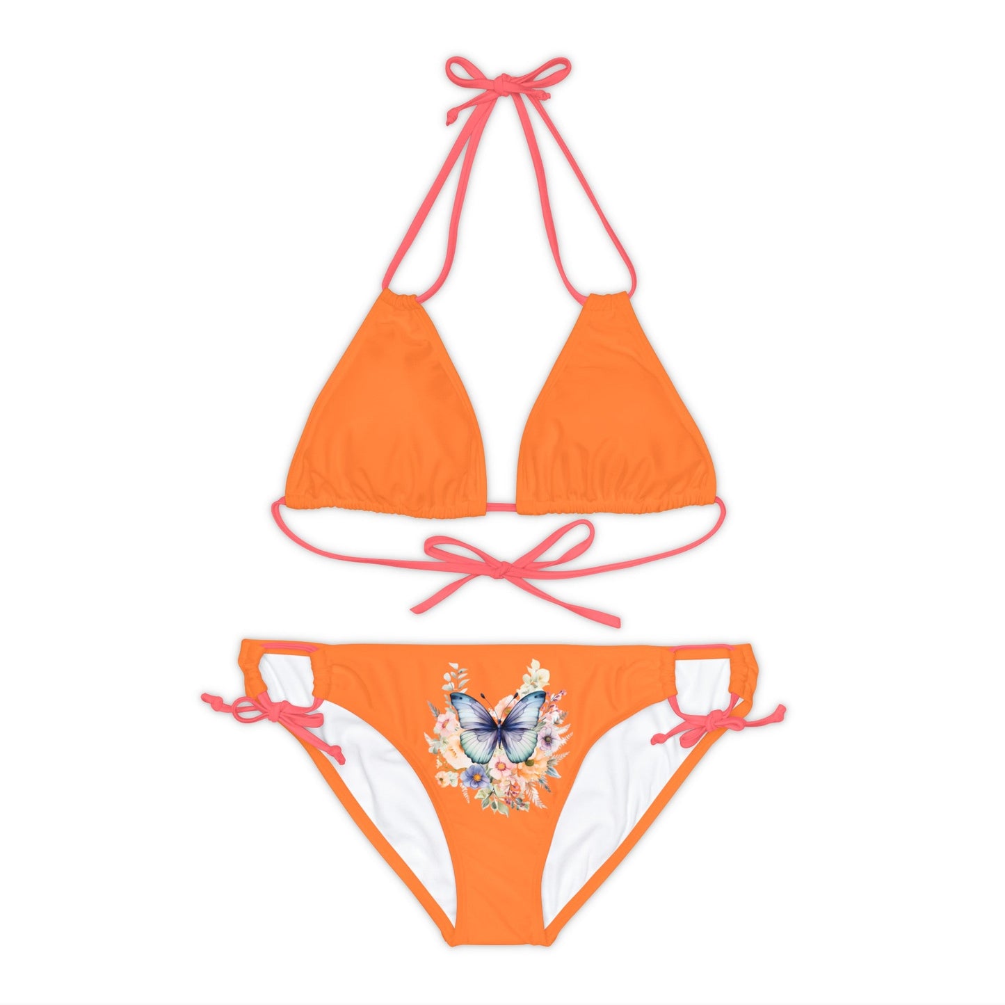 Crusta Strappy Bikini Set (AOP) with Butterfly design - JennyCool