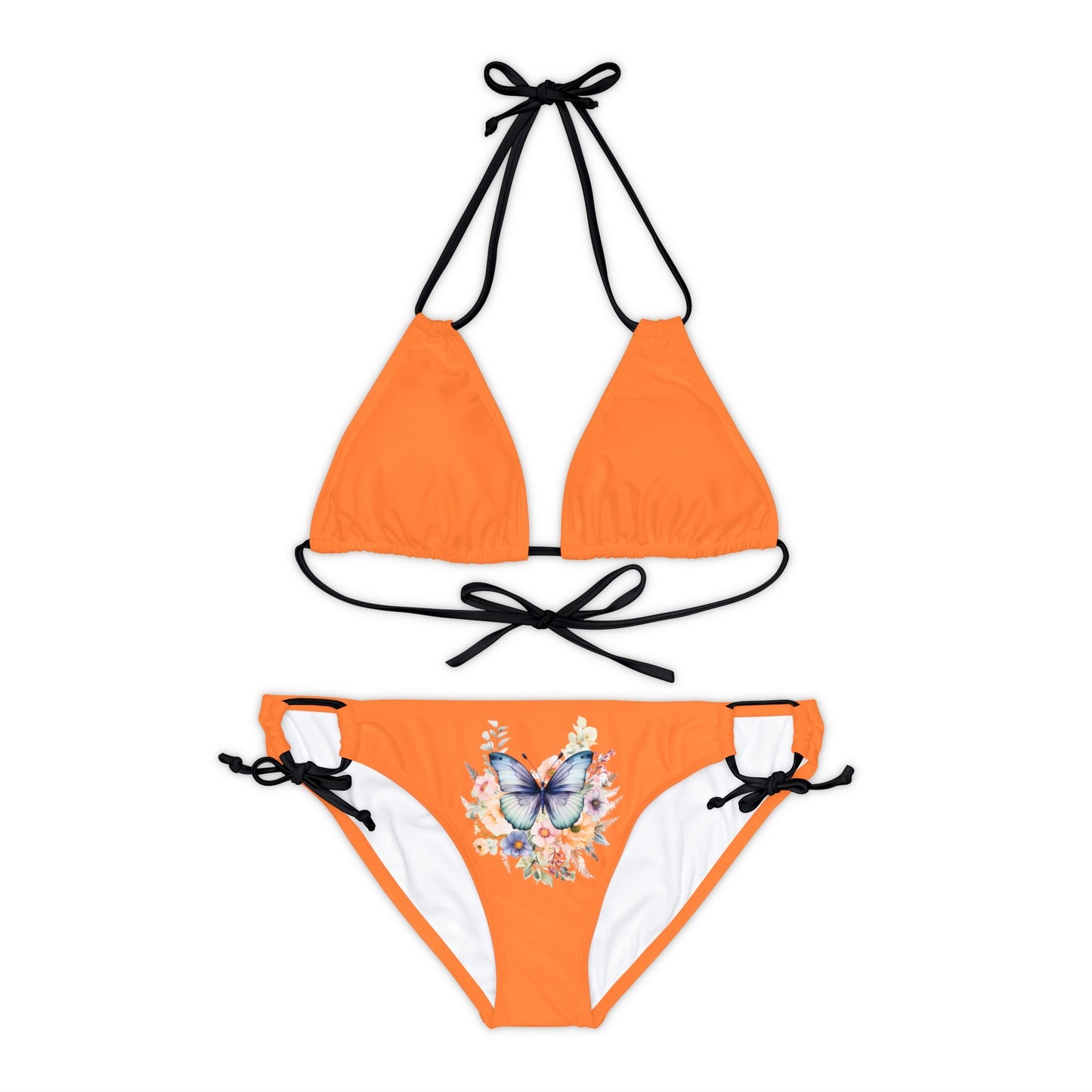 Crusta Strappy Bikini Set (AOP) with Butterfly design - JennyCool