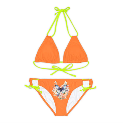 Crusta Strappy Bikini Set (AOP) with Butterfly design - JennyCool