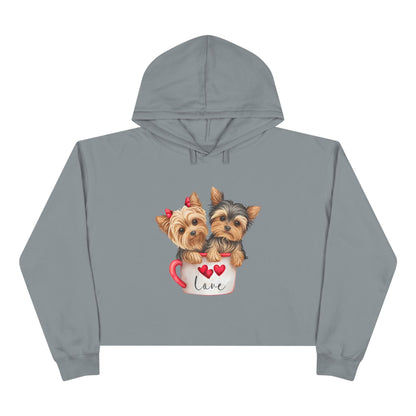 Cute Dog Crop Hoodie Sweatshirt - JennyCool